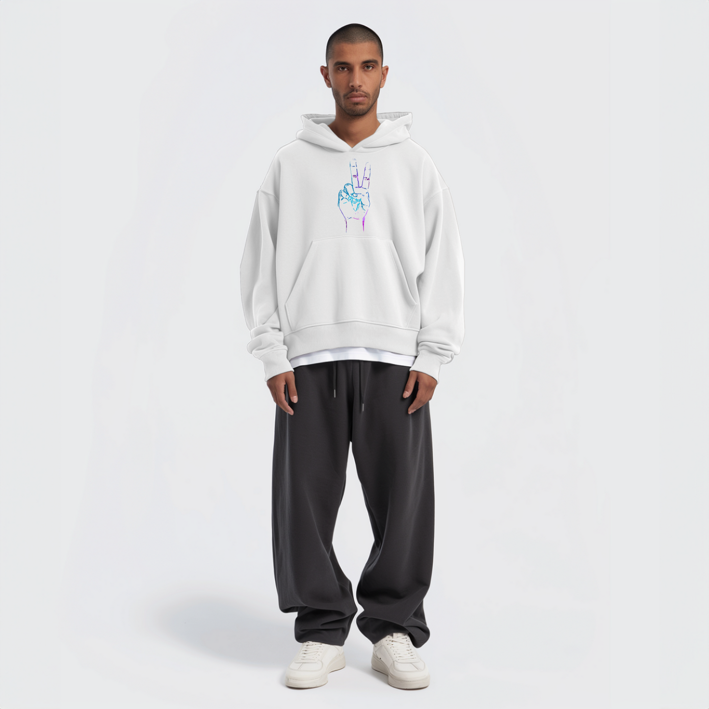 Victory sign Oversize Hoodie