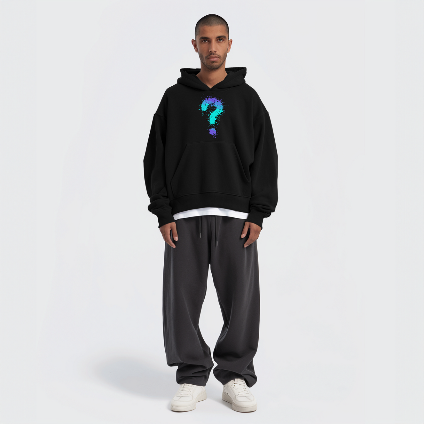 Question Mark Oversize Hoodie