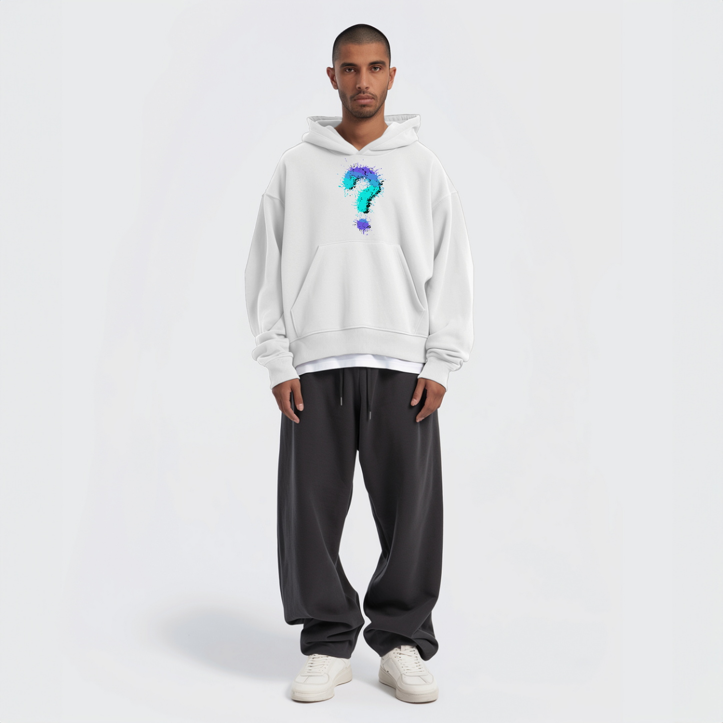 Question Mark Oversize Hoodie