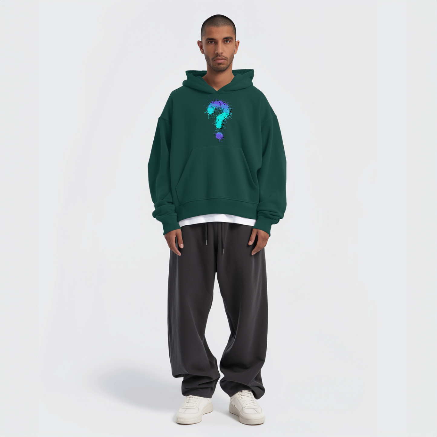 Question Mark Oversize Hoodie